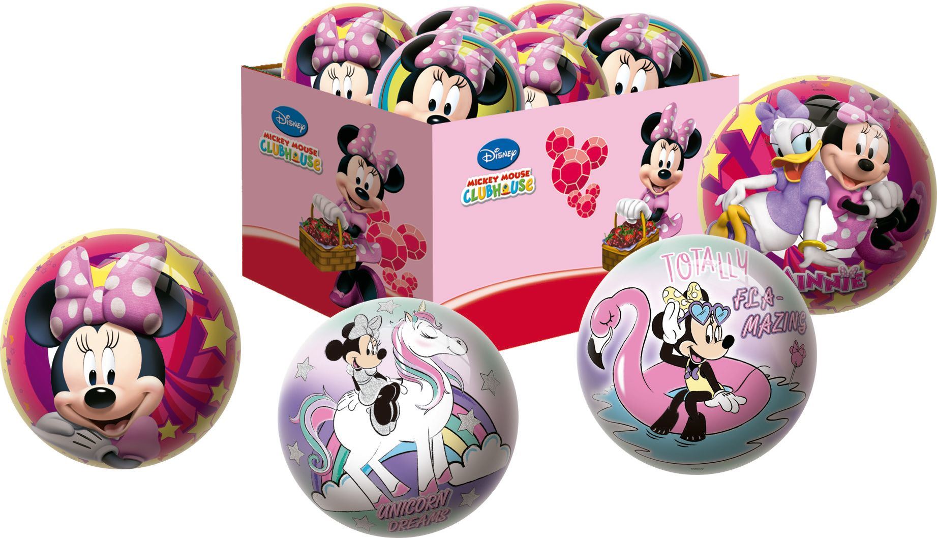 pelota 140 mm. minnie disney (unice toys - 5488)