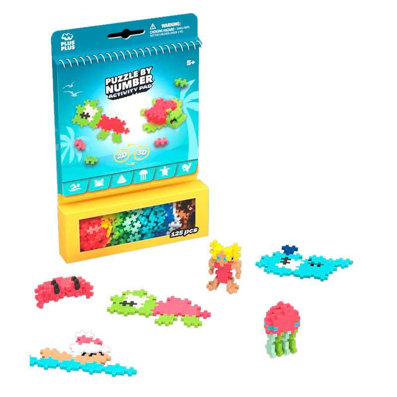 plus plus activity pad oceano 125 piezas