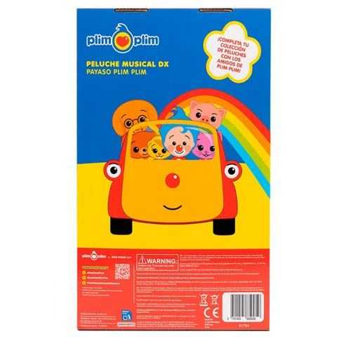 peluche musical dx payaso plim plim (bandai - pl85005)