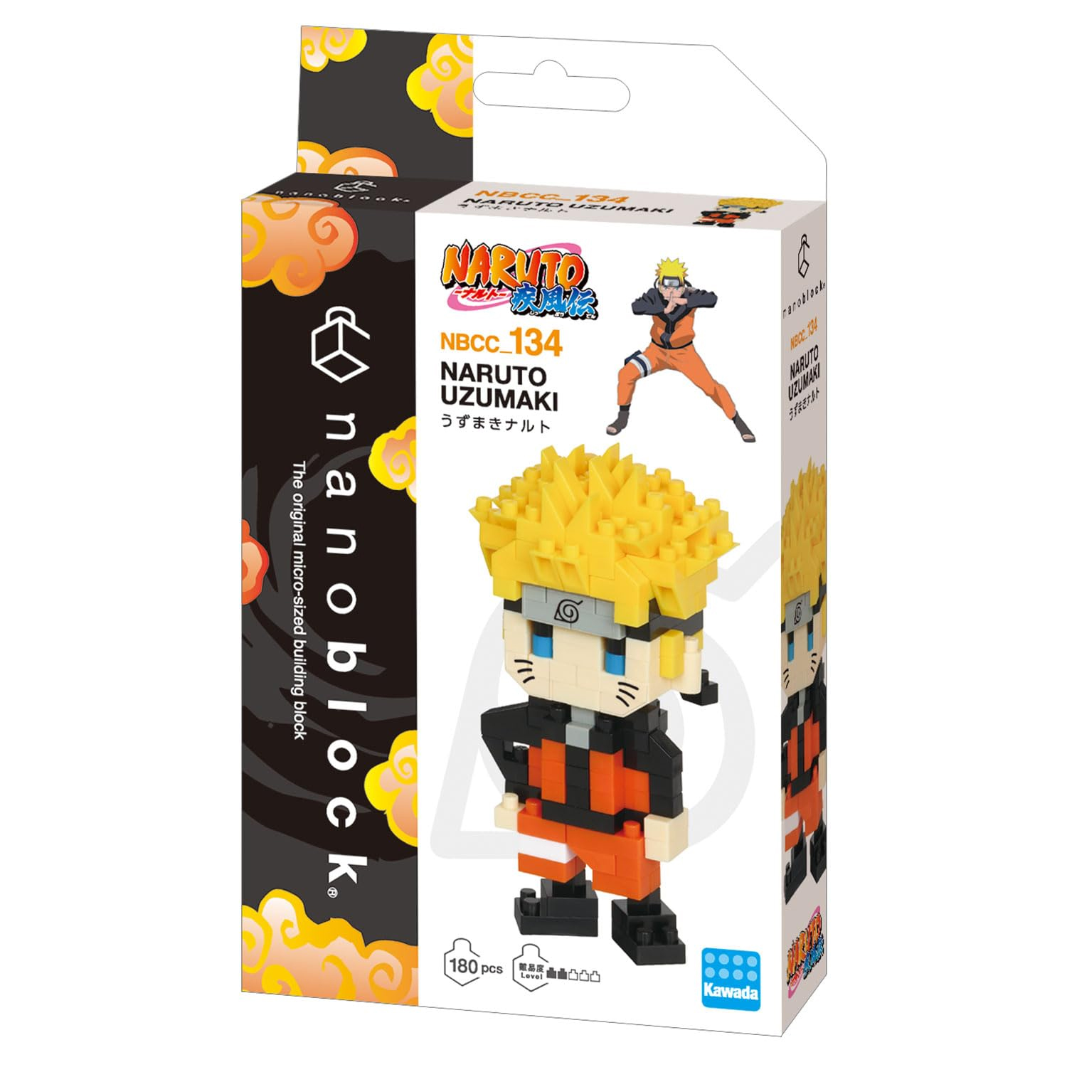 nanoblock naruto uzumaki (bandai - nbcc134)