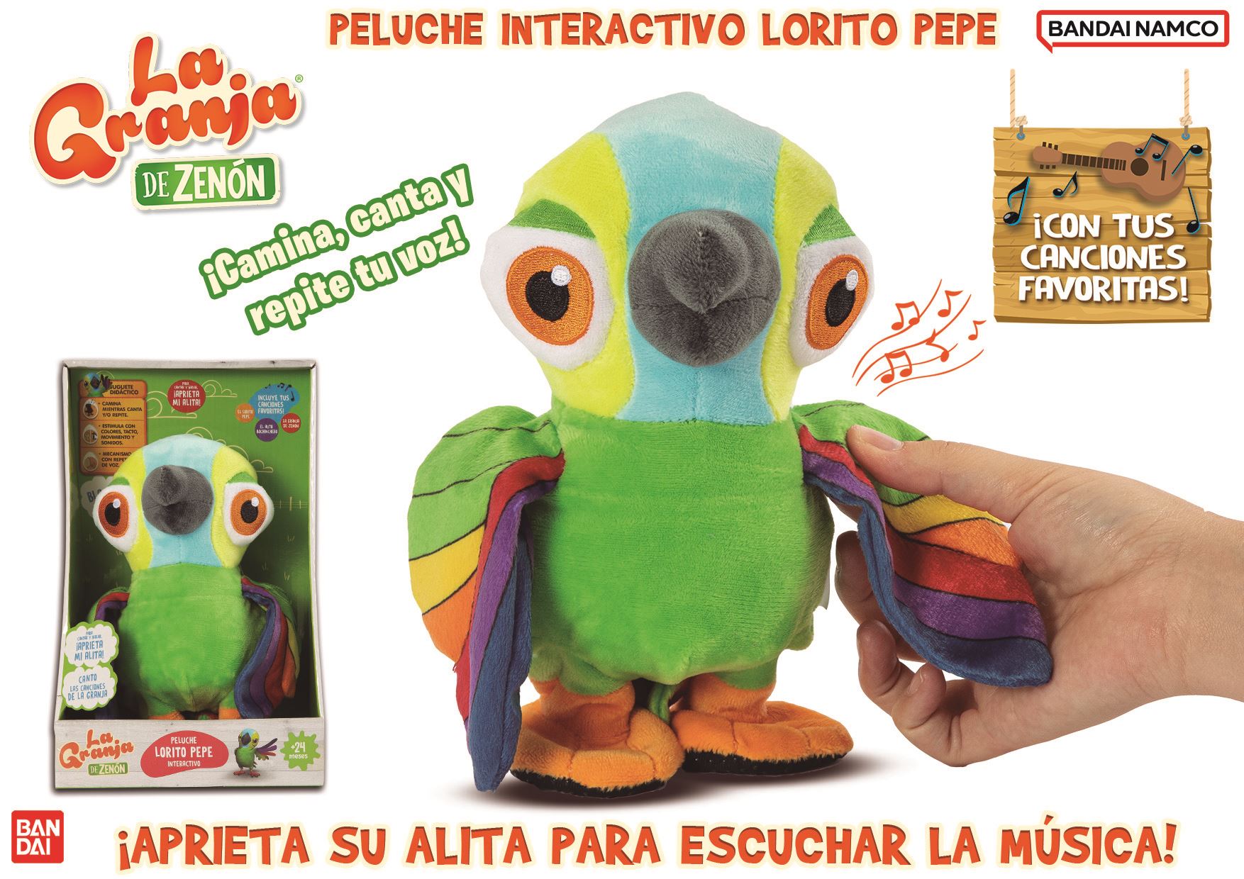 la granja de zenon lorito pepe (bandai - 80020)