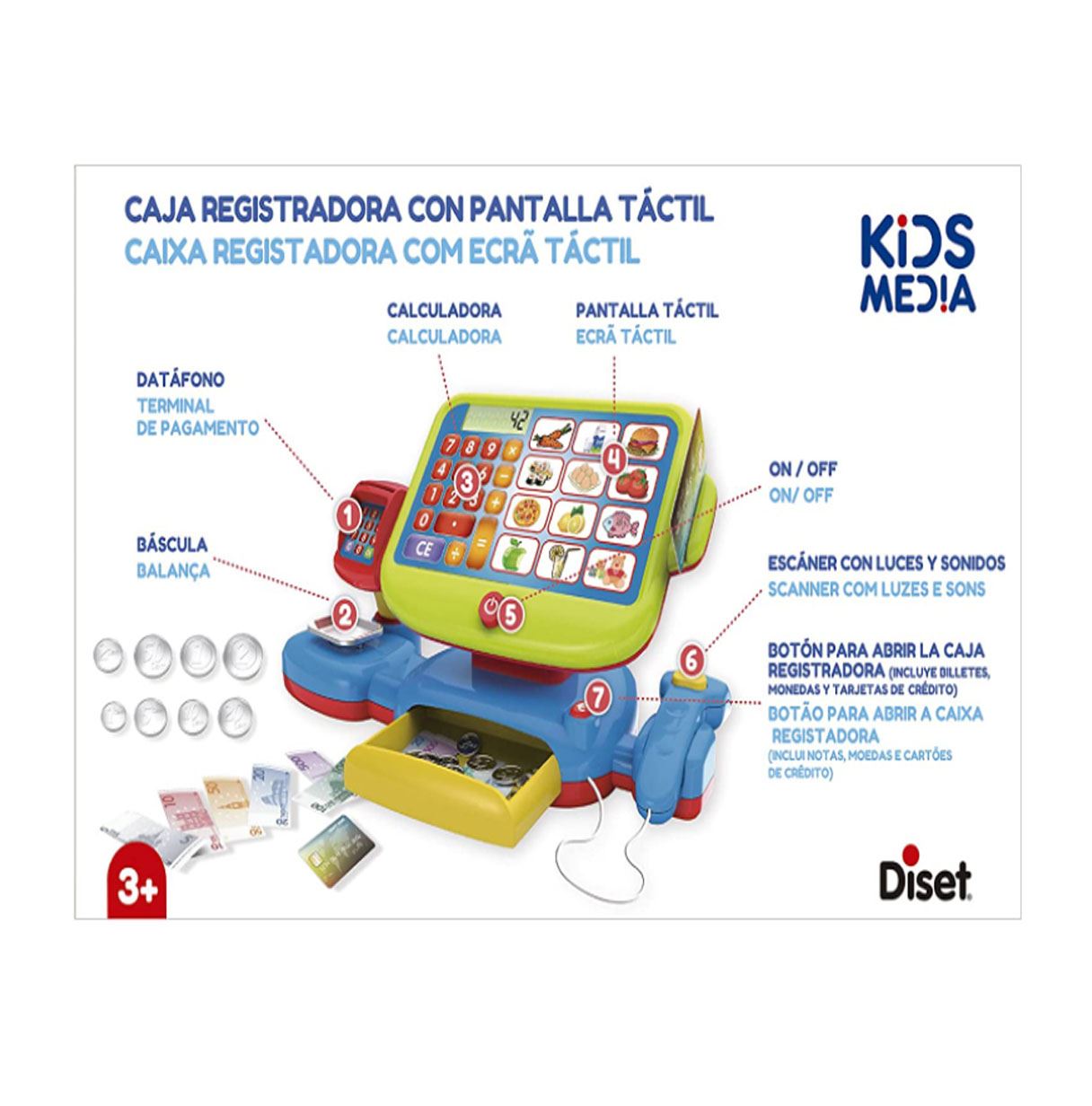 caja registradora pantalla tactil