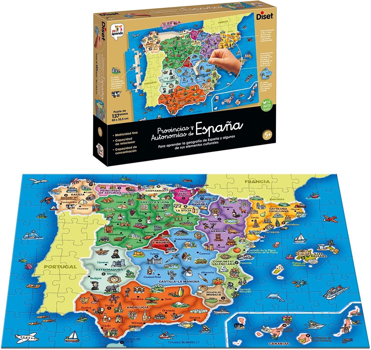 aprendo las provincias de espaÑa ( diset -  68942)