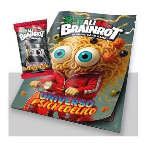 brainrot album + 1 sobre 7 cartas coleccionables (funky box - 11800pack)