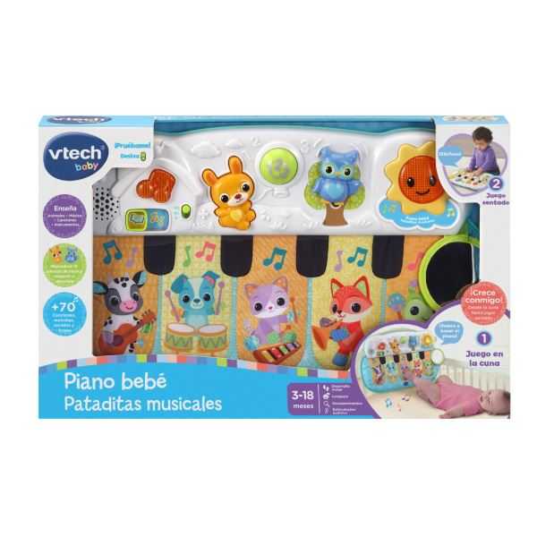 piano bebe pataditas musicales (vtech 158167)
