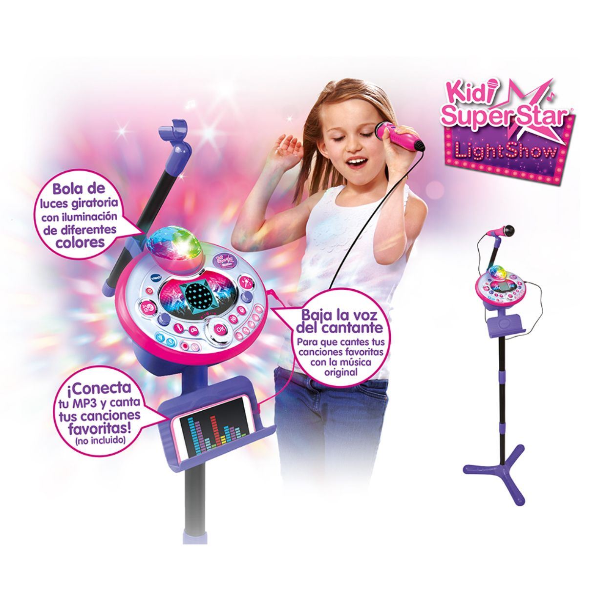 vtech kidi super star light-show (vtech - 165822)