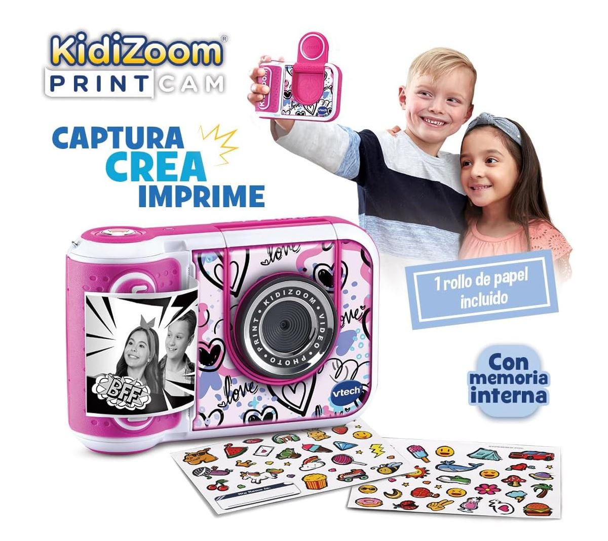 vtech kidizoom print cam rosa (vtech - 549157) vtech kidizoom print cam rosa (vtech - 549157)