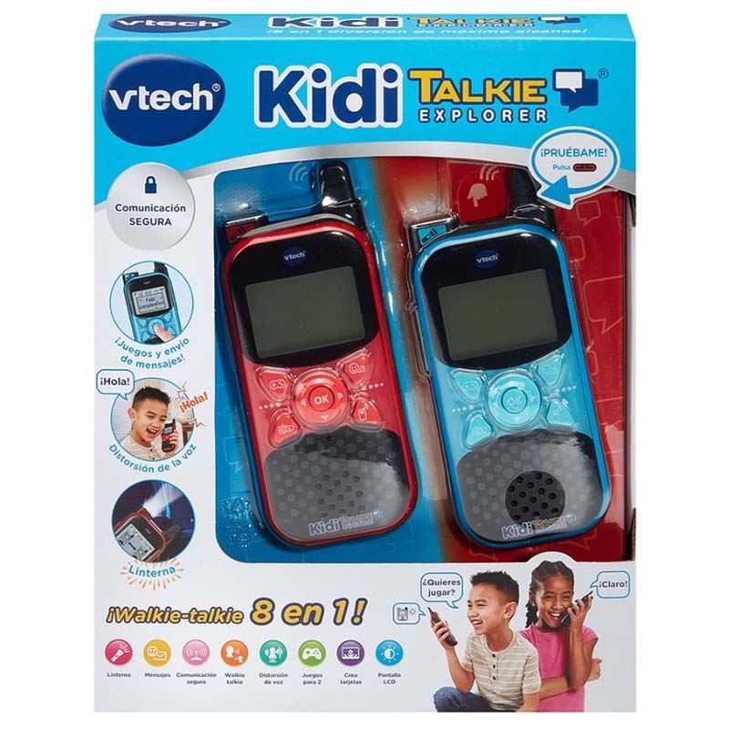 vtech kiditalkie explorer rosa (vtech - 572557)