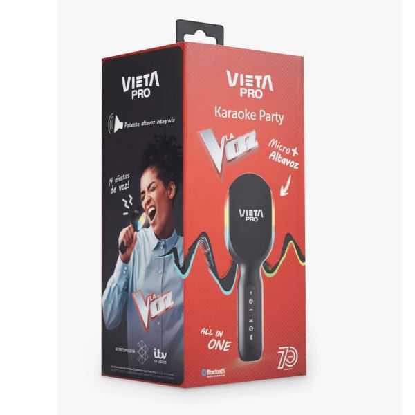 vieta microfono karaoke party la voz  (toy partner - vm-ka010bk  )