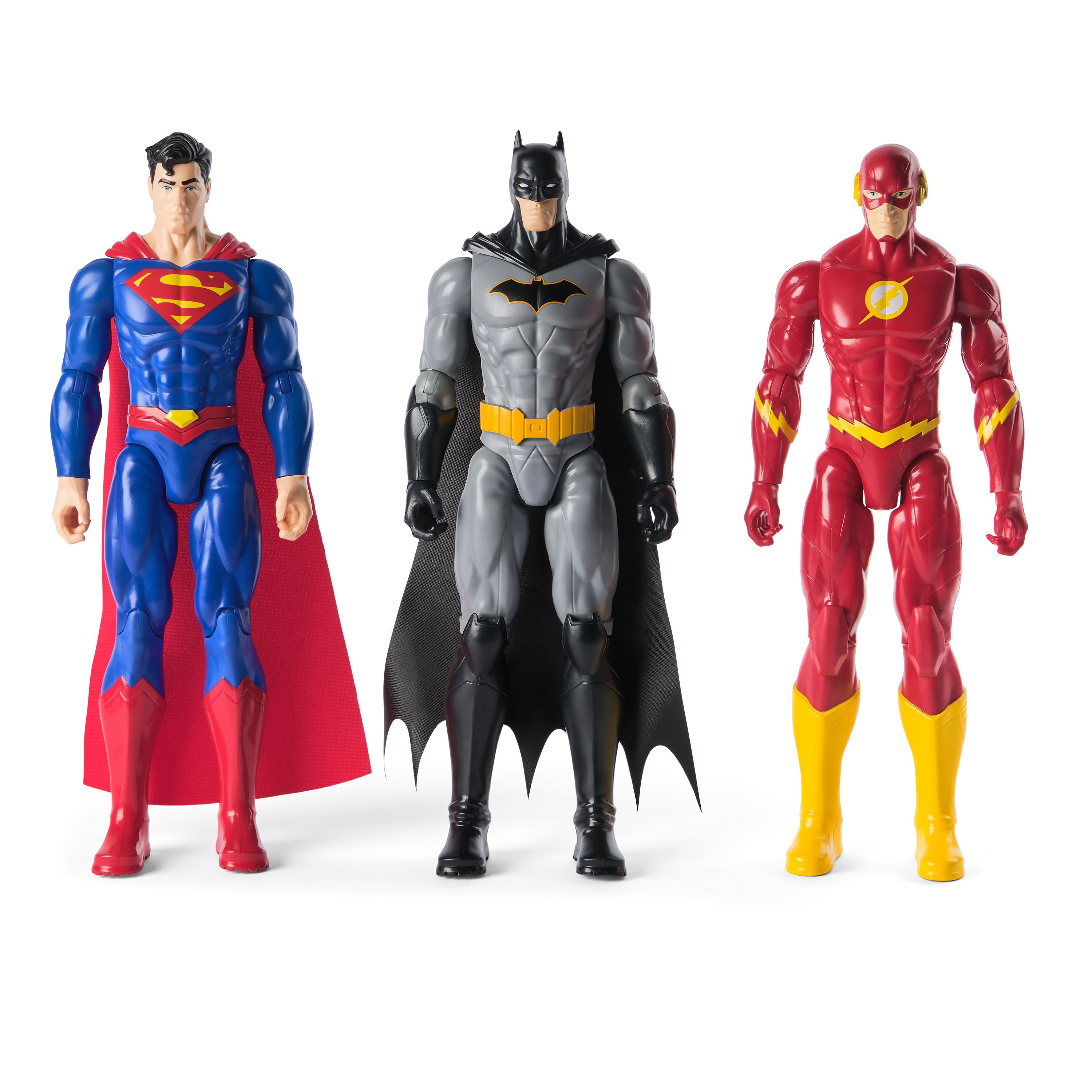 dc comic pack de 3 figuras de 30 cm ( spin master - 6072364)