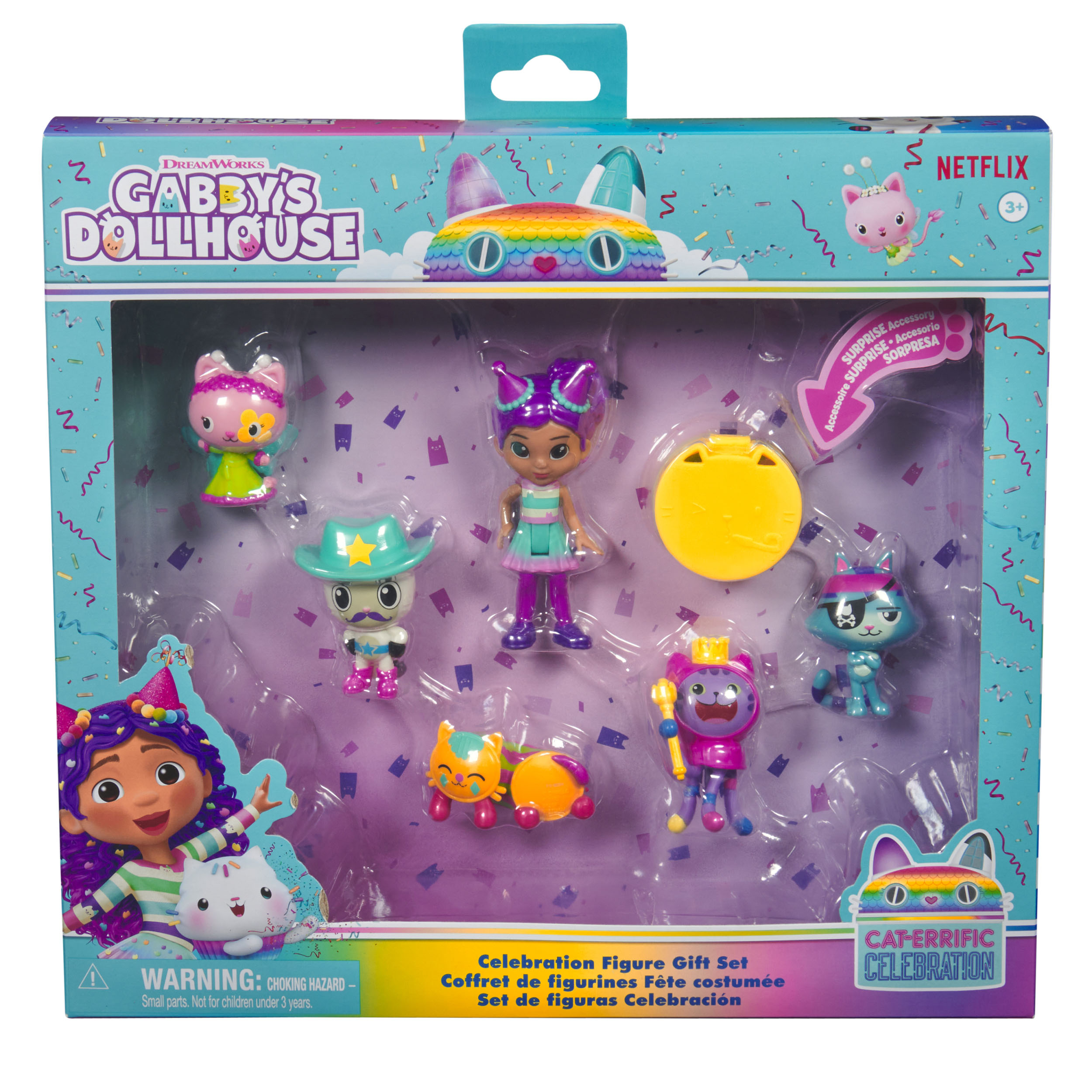 gabby´s dollhouse set figuras festivo ( spin master - 6069603)