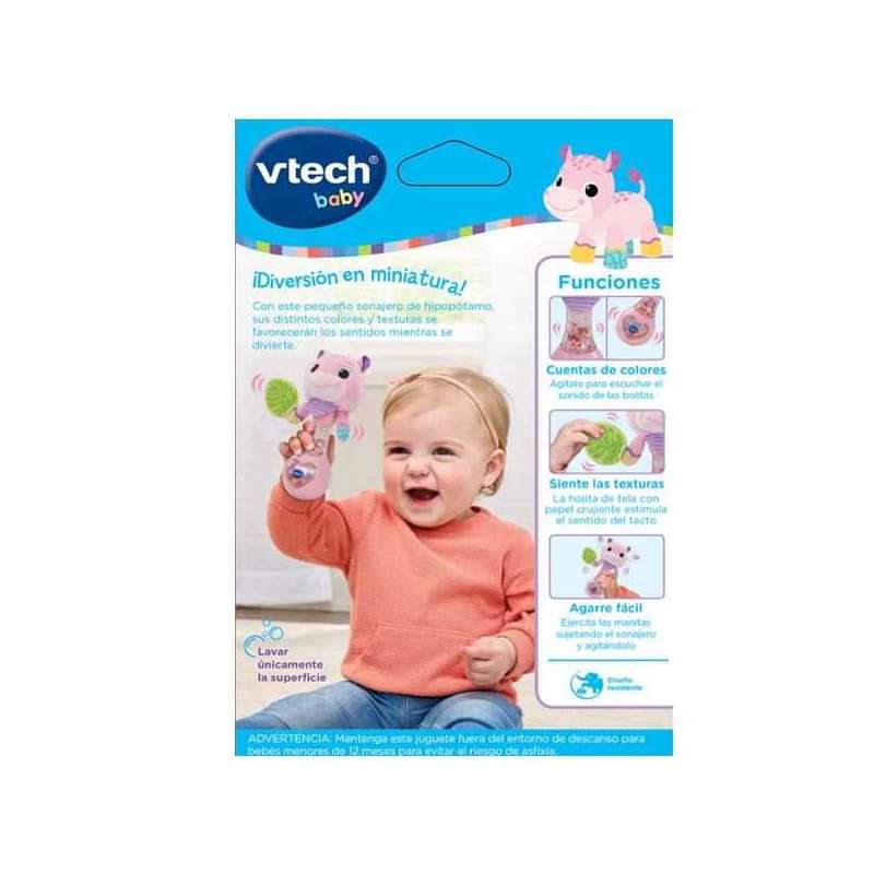 vtech sonajero hipo bebe rosa (vtech - 577357)