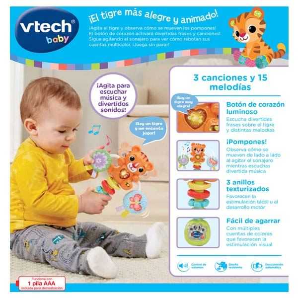 vtech sonajero musical baby tigre (vtech - 577422)