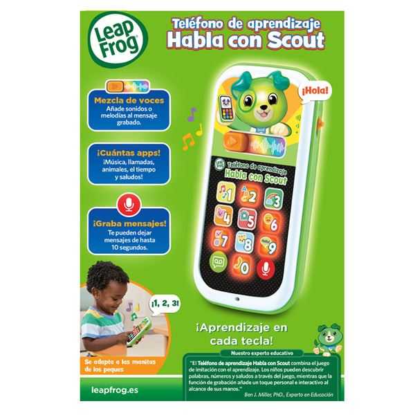 vtech leap frog telefono habla con scout (vtech - 620939)