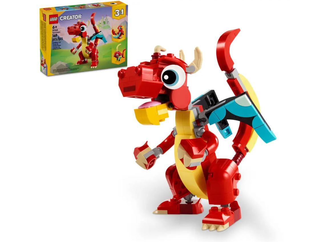 lego creator dragon rojo