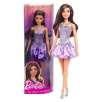 barbie fashionista muÑeca vestido burbuja morado (mattel - hyt92)