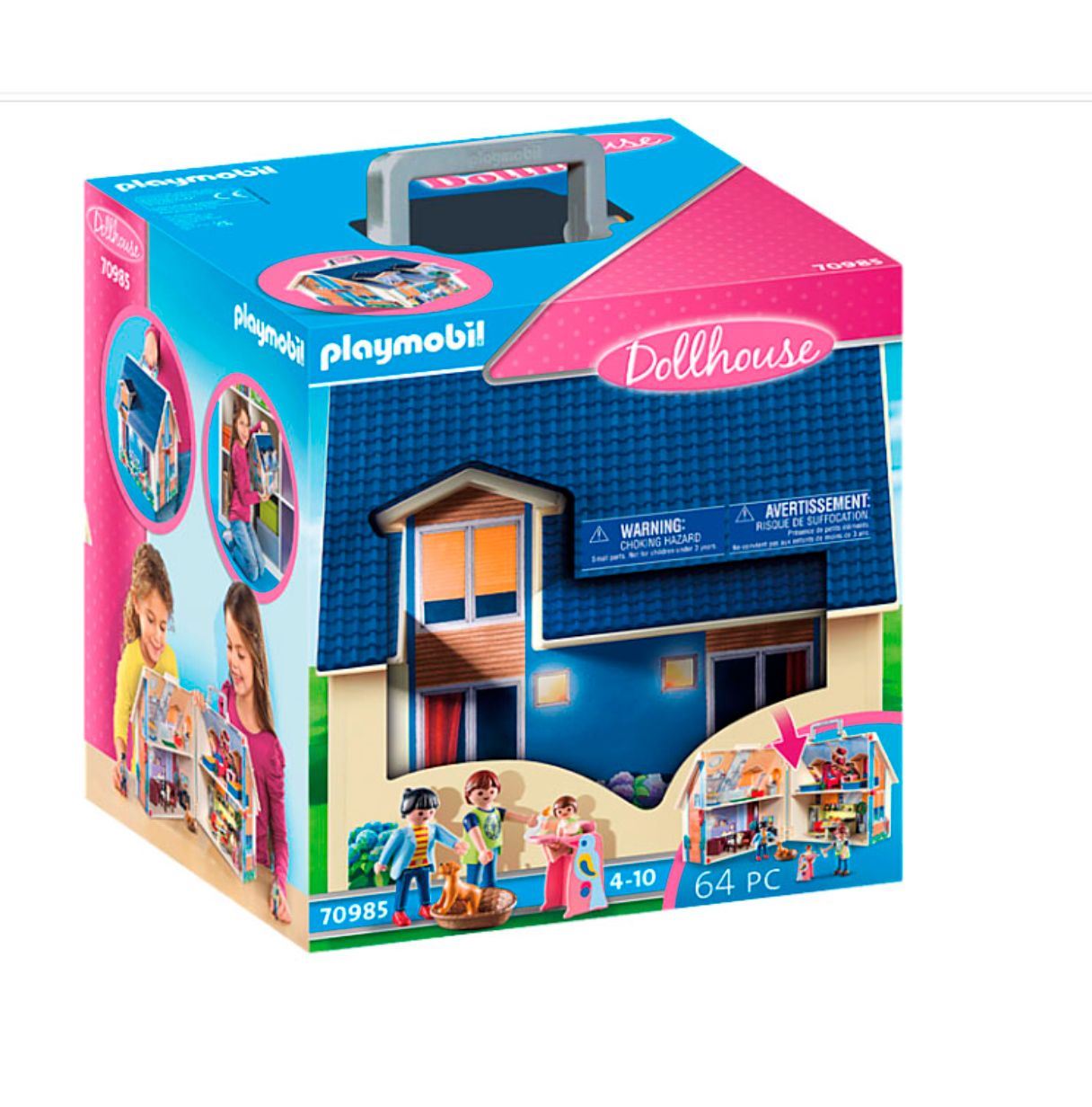 playmobil casa de muÑecas maletin (70985)