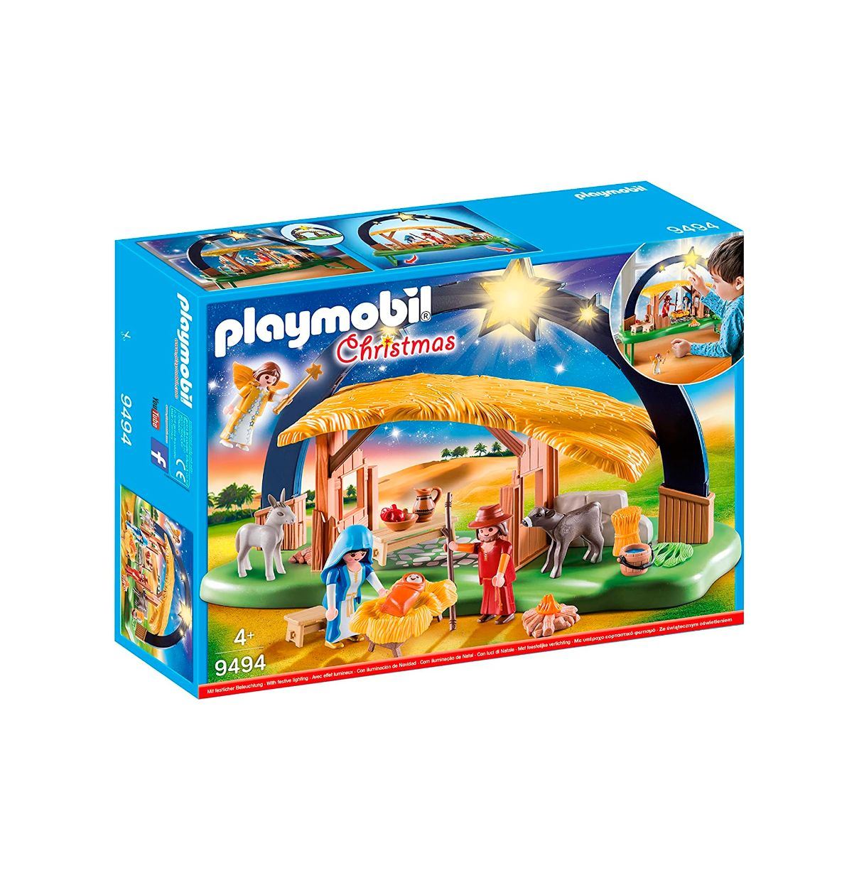 playmobil belen con luz (9494)