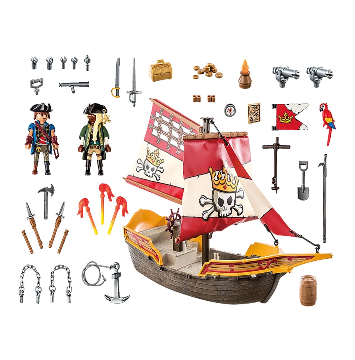 playmobil barco de piratas (71418)