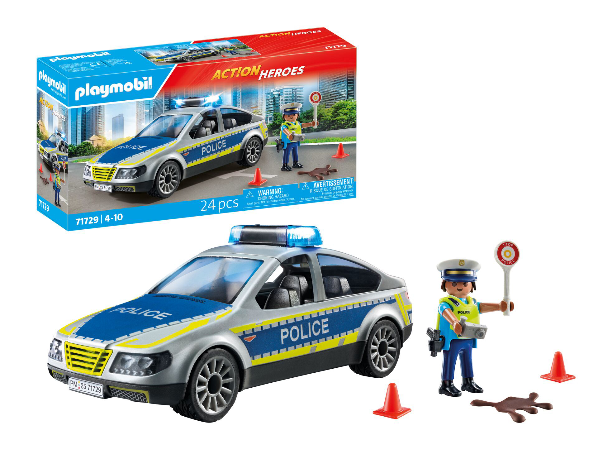 playmobil coche patrulla (71729)