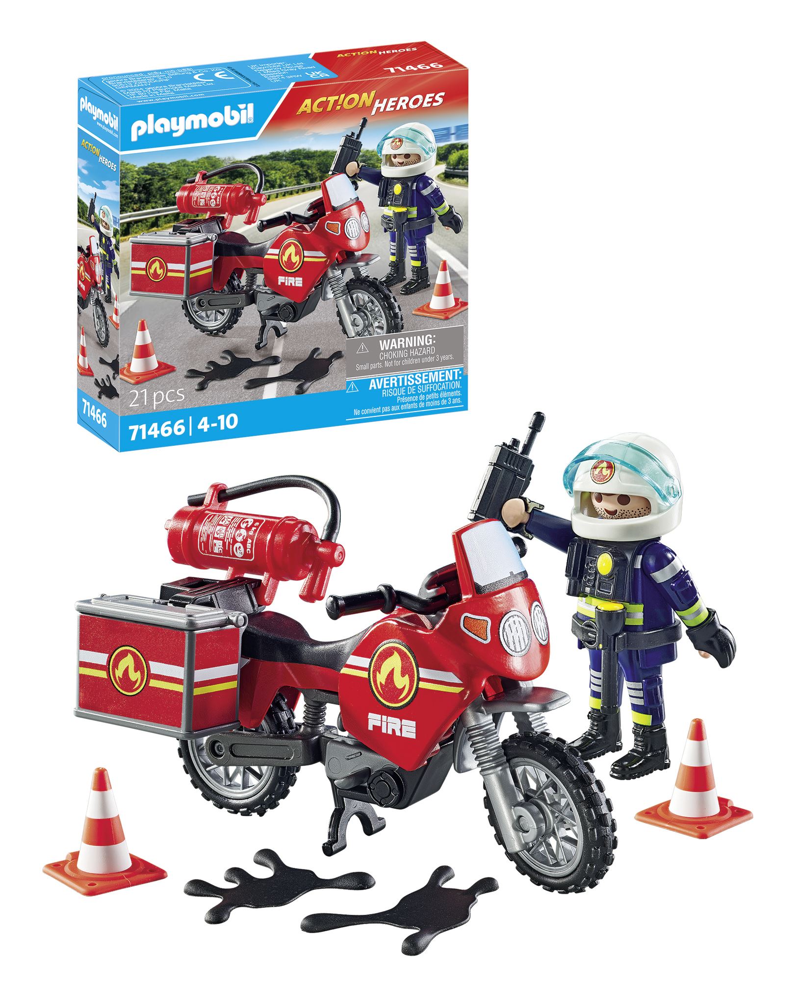 playmobil moto de bomberos (71466)