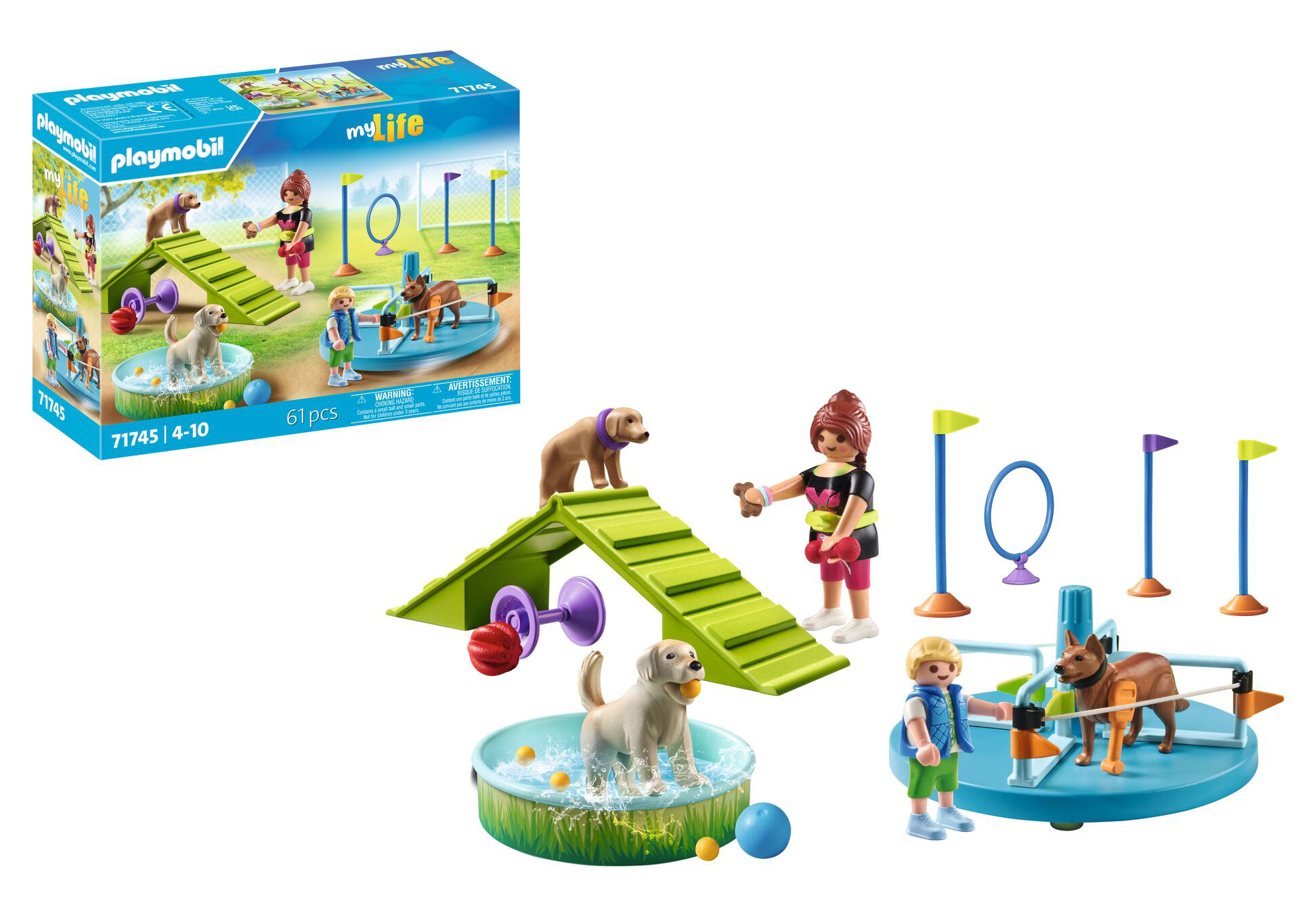 playmobil parque para perros (71745)