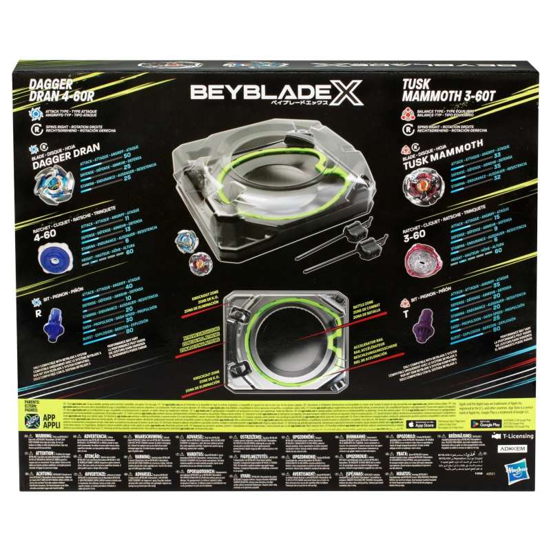 beyblade x set de batalla xtreme  ( hasbro - f9588eu4 )