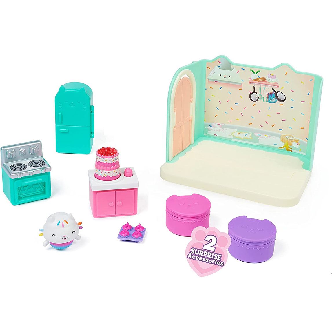 gabby´s dollhouse habitaciÓn cocina de muffin ( spin master 6062035).