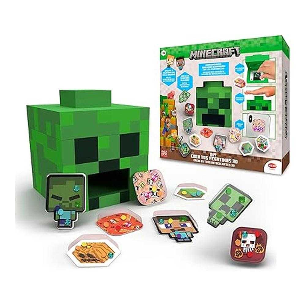 minecraft crea tus pegatinas 3d (bizak - 63334320)