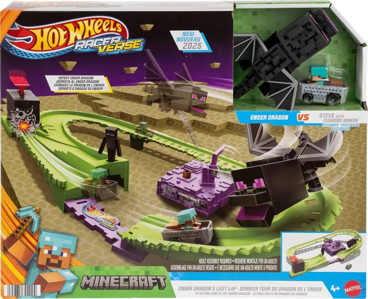 hot wheels racerverse minecraft truckset (mattel - jfp34)