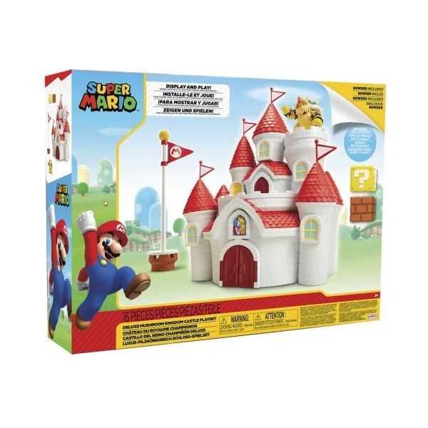 super mario playset castillo champiÑon (jakks pacific - 58541-4l)
