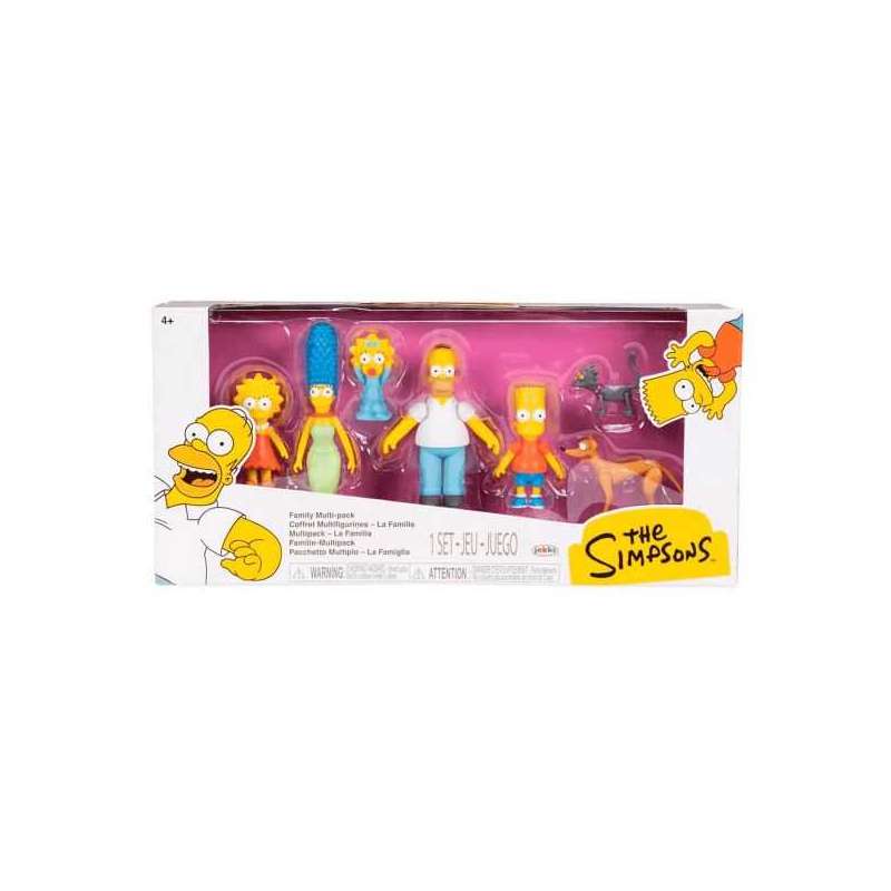 los simpsons multipack 7 figuras 6 cm (jakks pacific -175394)