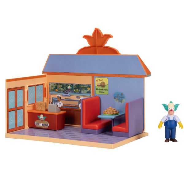 los simpsons playset burger krusty (jakks pacific - 175574)