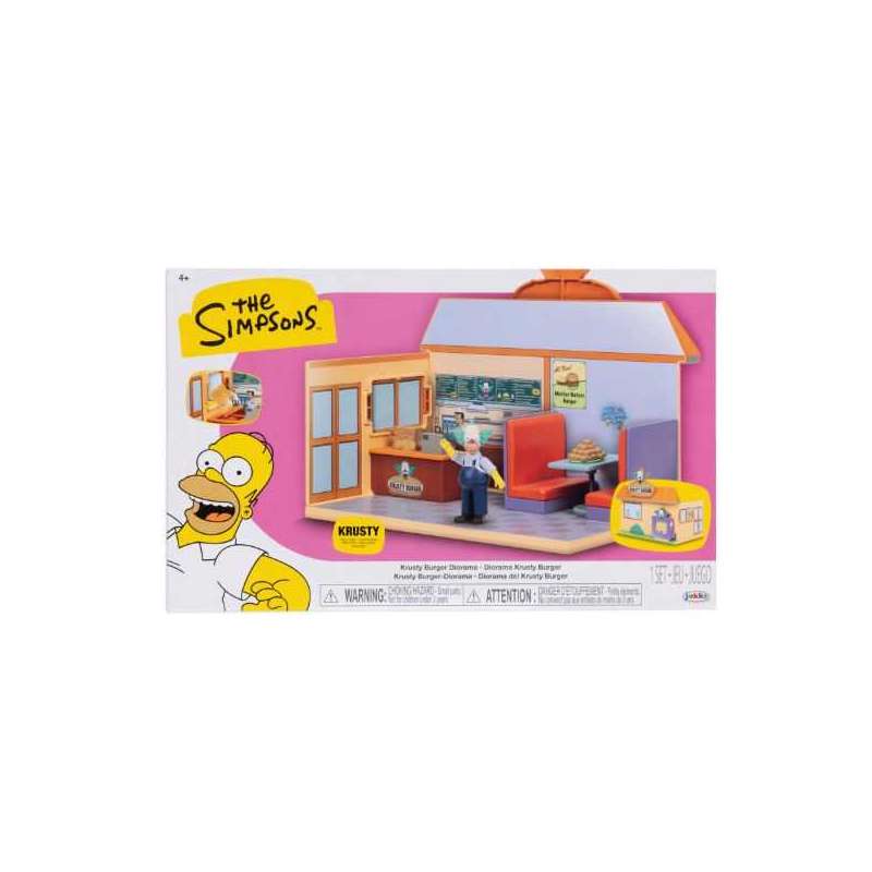 los simpsons playset burger krusty (jakks pacific - 175574)
