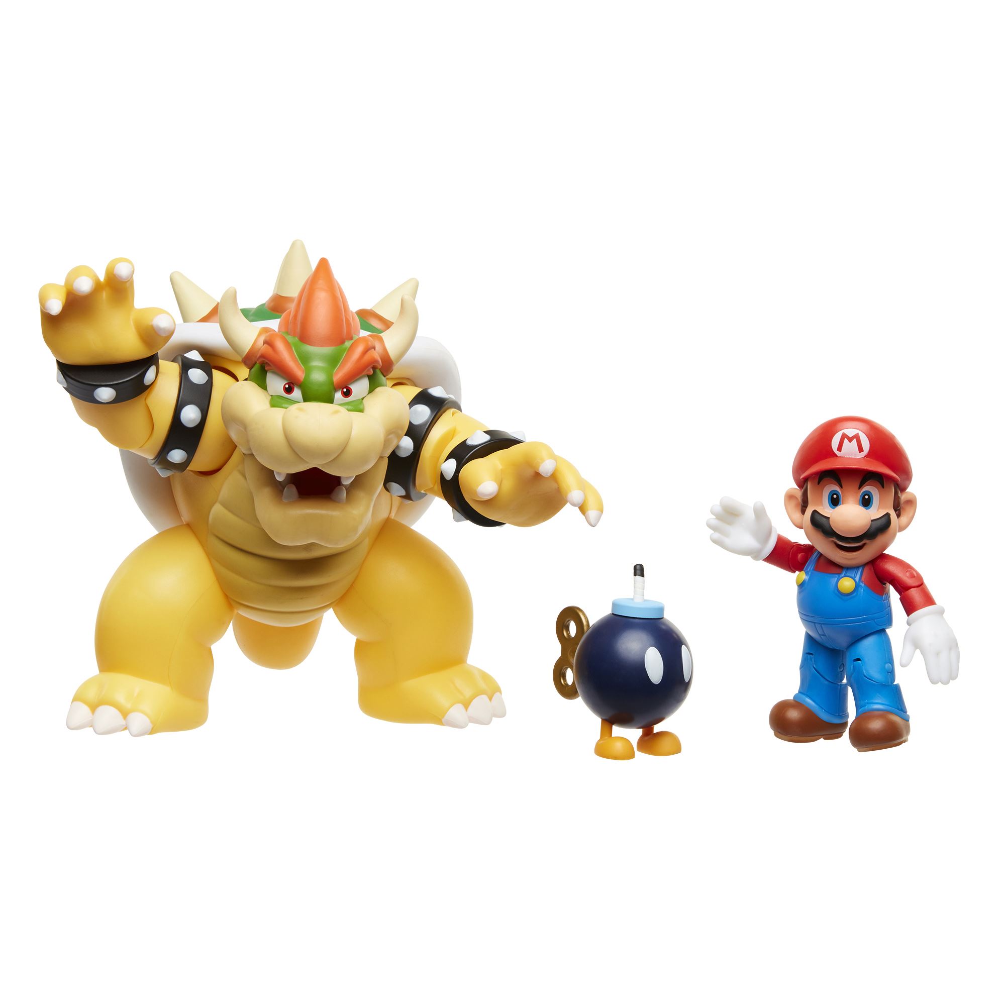 super mario pack bowser vs super mario (jakks pacific - 64512-4l)