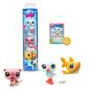 littlest pet shop pack 3 mascotas surtidas ( bandai - bf00550 )