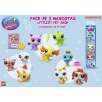 littlest pet shop pack 3 mascotas surtidas ( bandai - bf00550 )