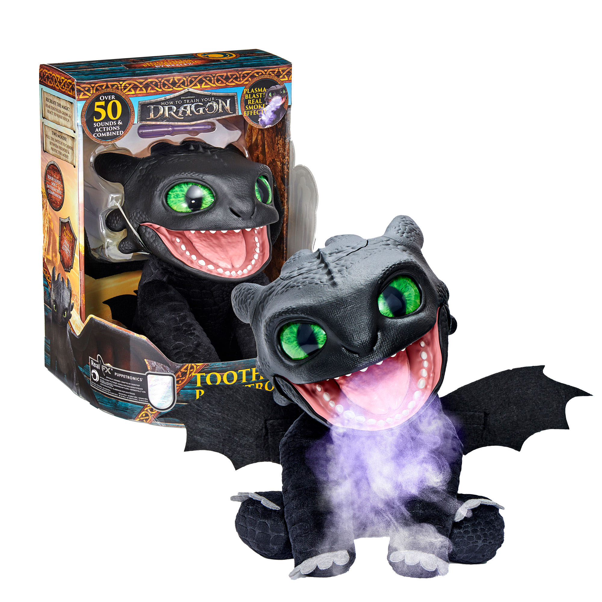 dragones movie real fx toothless pupertronic ( famosa - re000000)