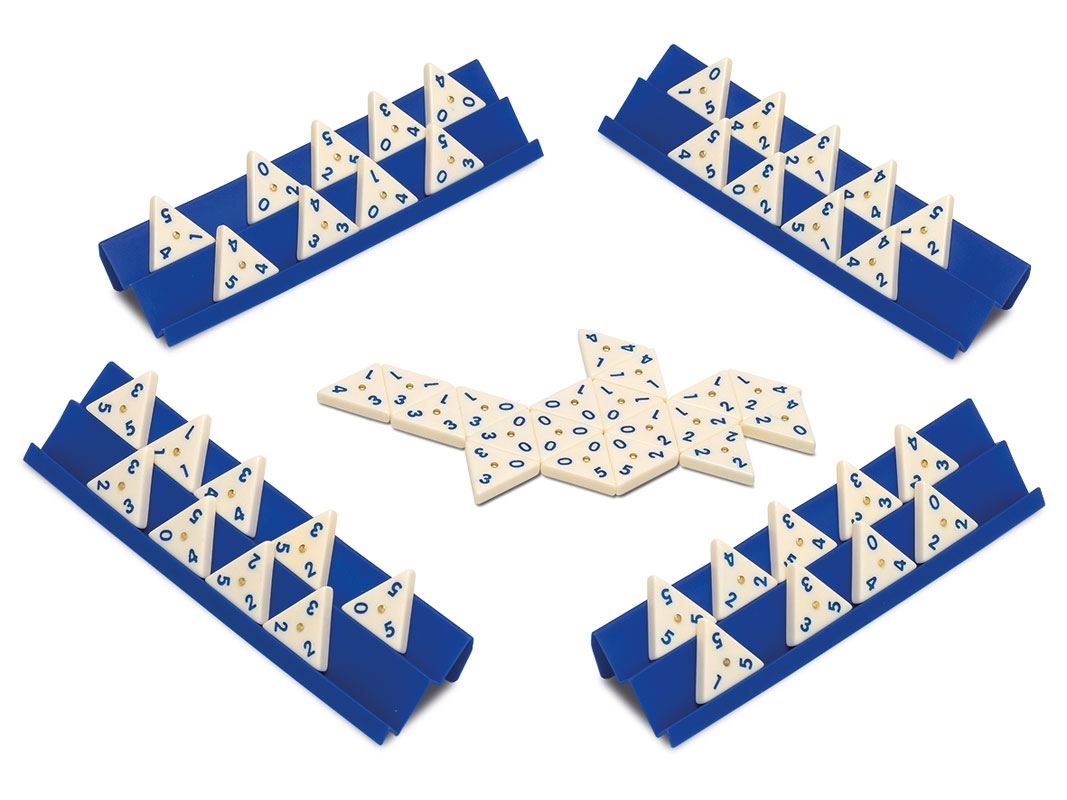 domino triangular metal box