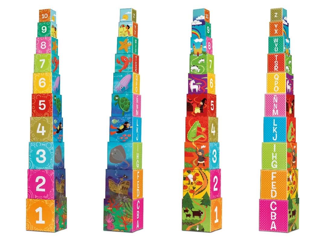 cubos apilables 10 piezas (cayro- 873)