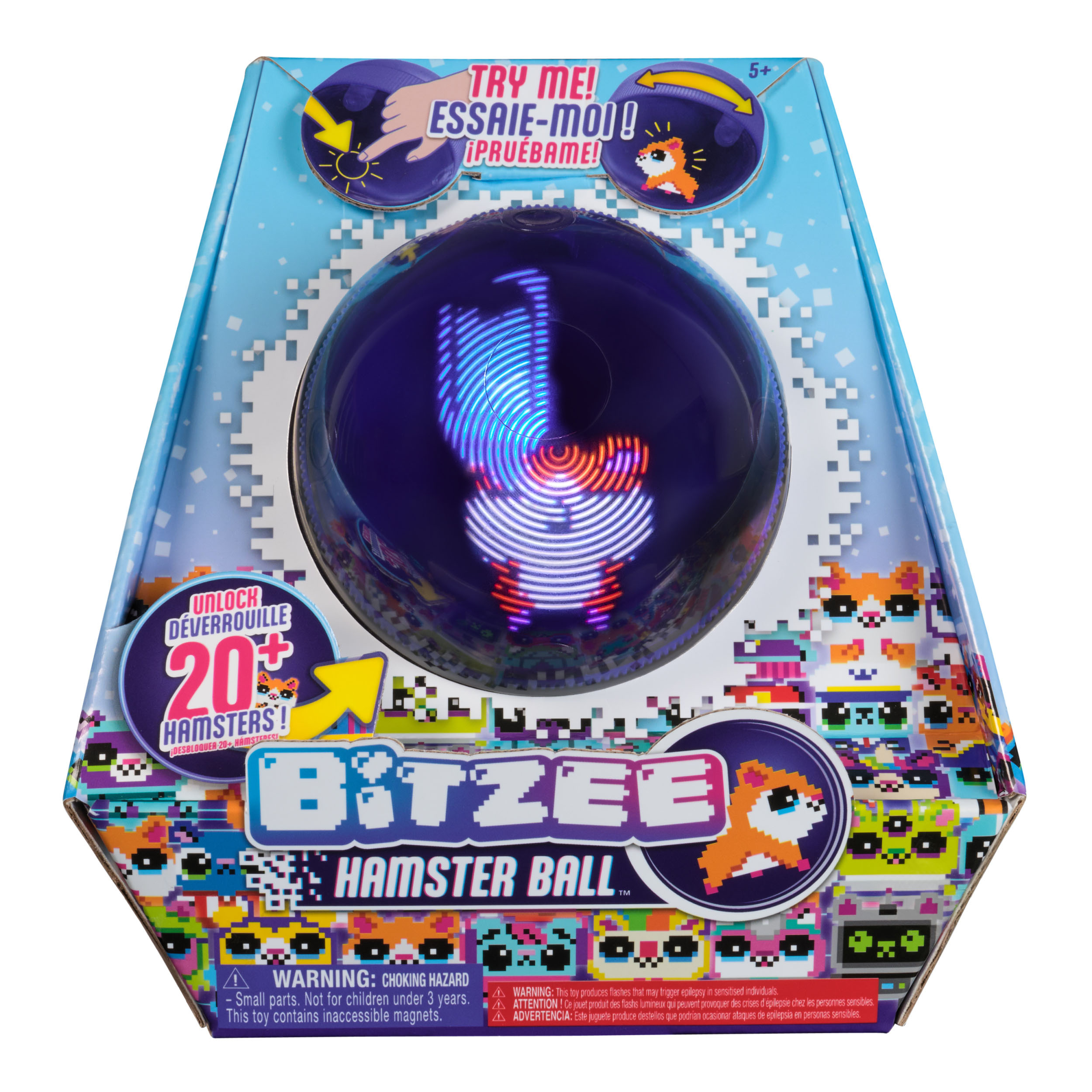 bitzee mascota digital hamsterball (spin master - 6072283)