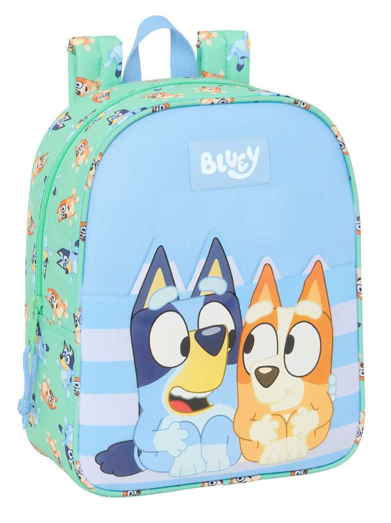 bluey sisters mochila guarderia adaptable  a carro (safta - 612533232)