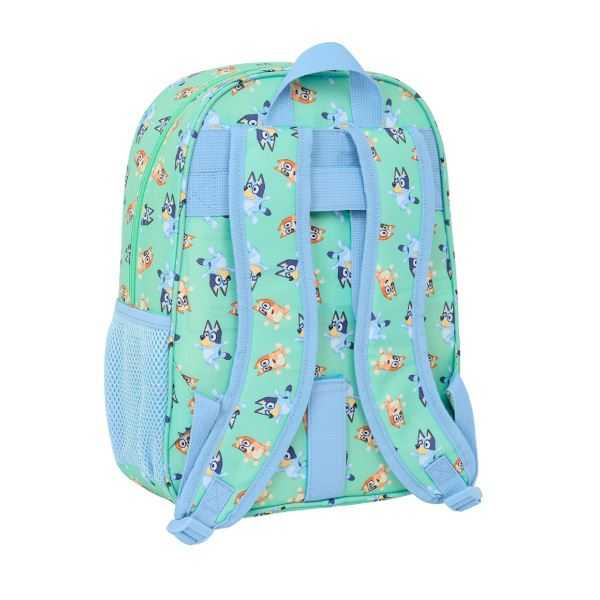bluey sisters mochila infantil adaptable a carro (safta - 612533185)
