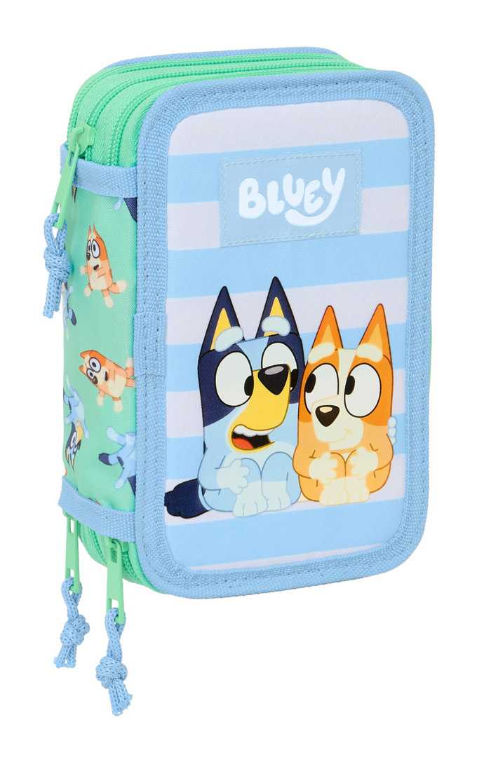 bluey sisters plumier triple 37 piezas (safta - 412533857)