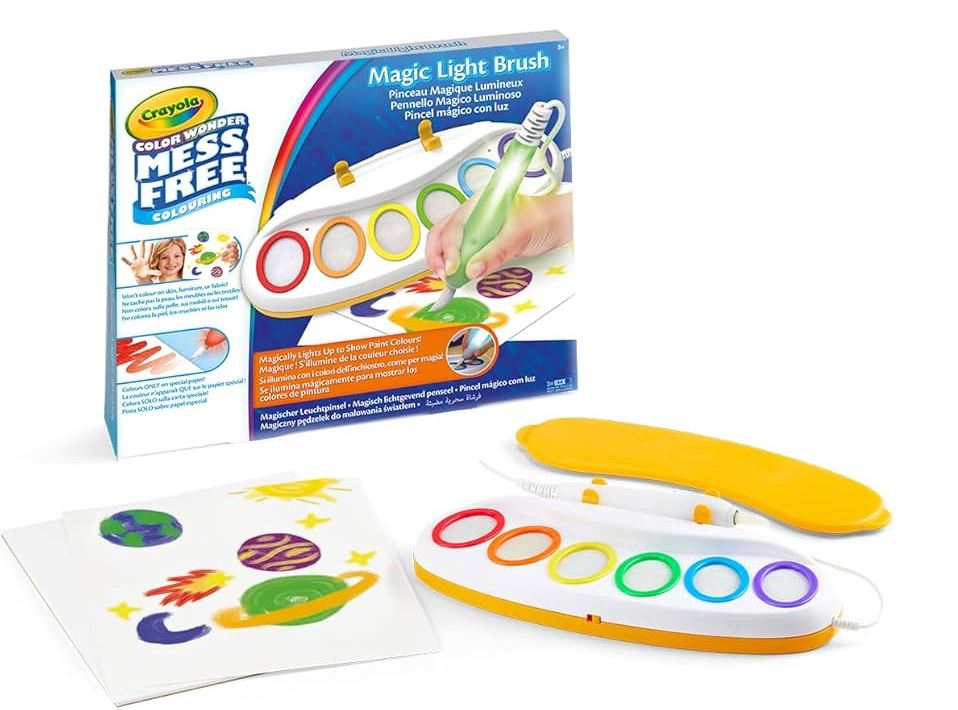 crayola color wonder pincel magico luz (crayola - 75-7131)