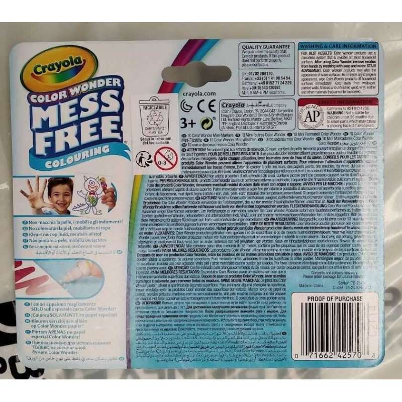 crayola color wonder set 10 rotuladores (crayola - 75-2570)