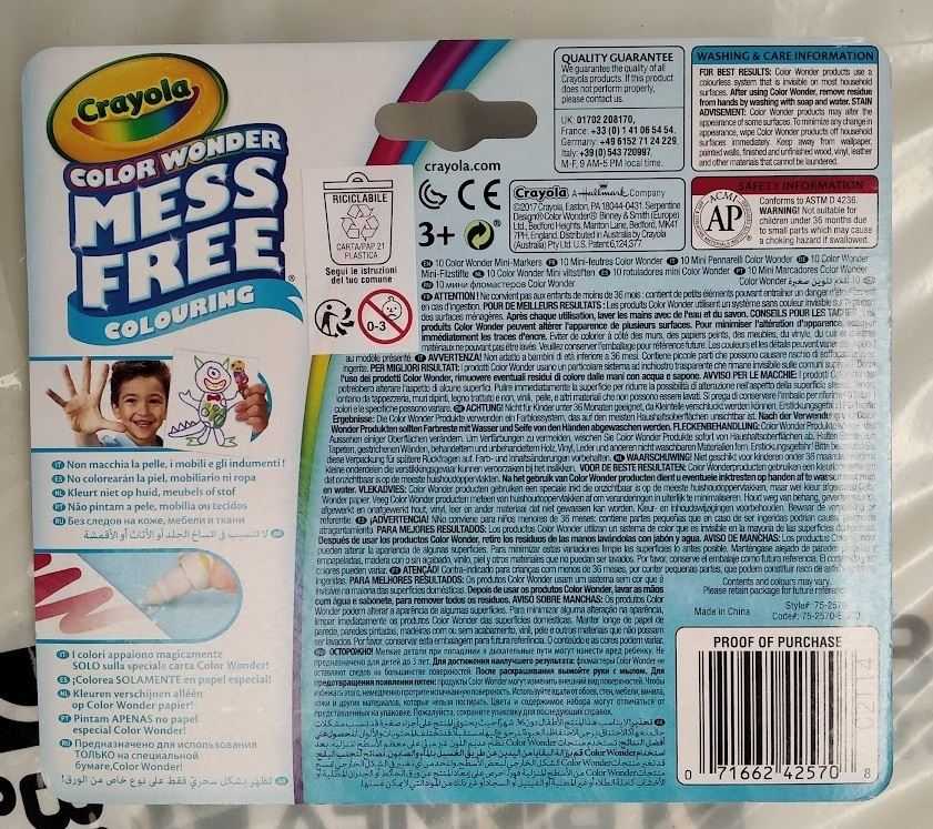 crayola color wonder set 10 rotuladores (crayola - 75-2570)