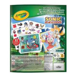 crayola libro colorear+stickers sonic (crayola - 04-0898)