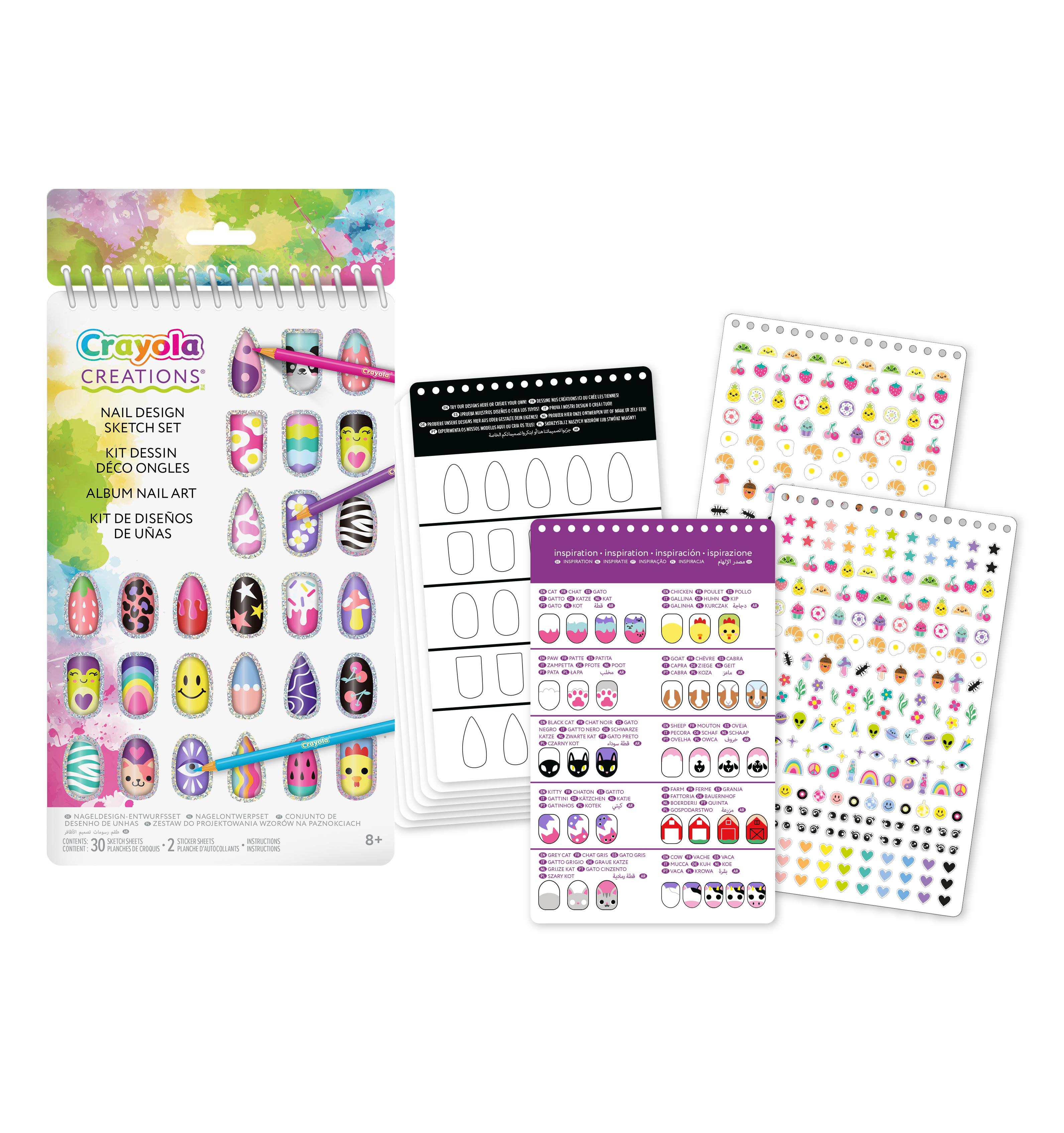 crayola creations album nail art (crayola - 04-1275)