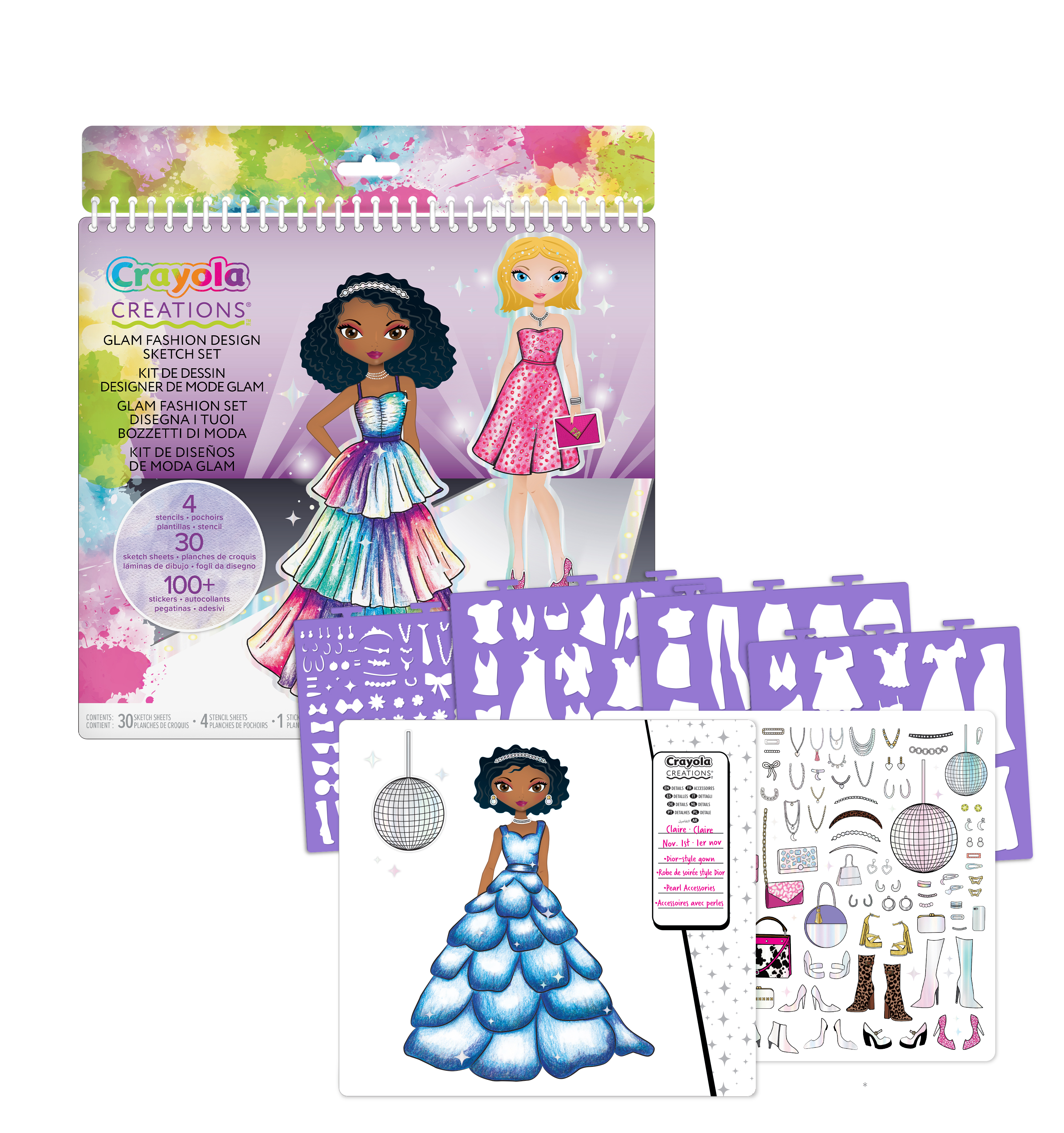 crayola creations super album glam fashion (karactermania - 04-1270)